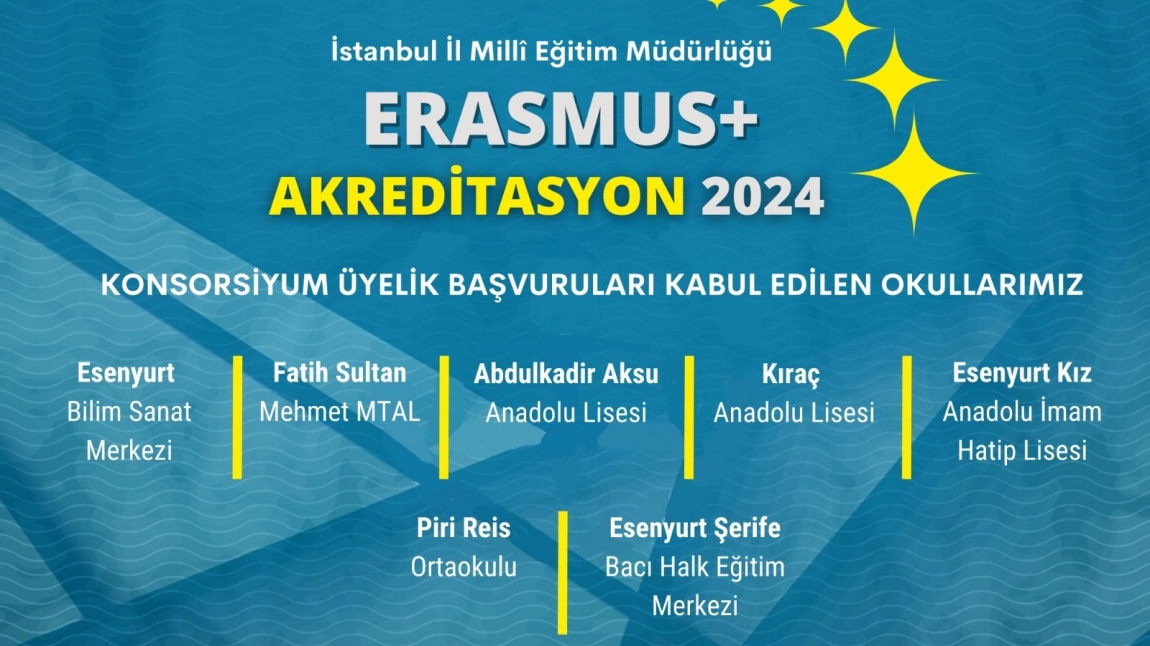 Okulumuz Erasmus+ Akreditasyon Almaya Hak Kazandı.